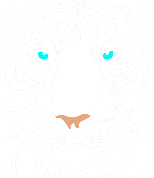Тигр білий прозорий