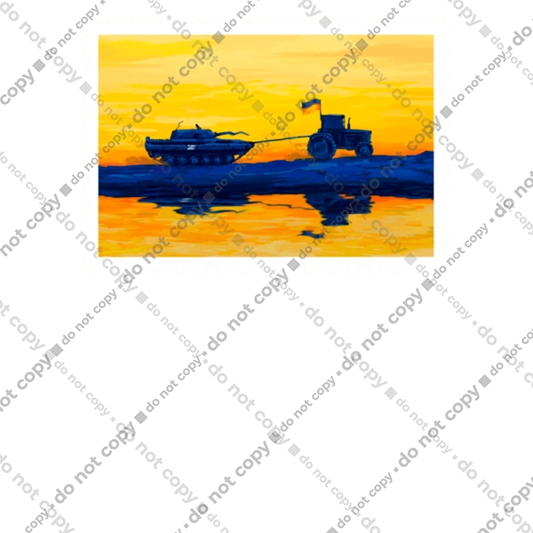 Нова марка, трактор що тягне танк