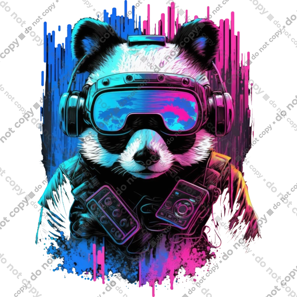 Панда в VR шолом