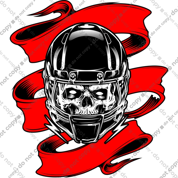 Череп в мотошоломі