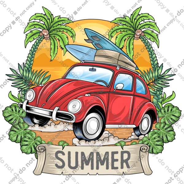 Літо, Машина І Пальми