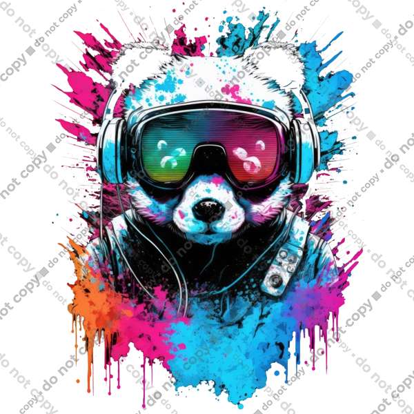 Панда в VR шолом