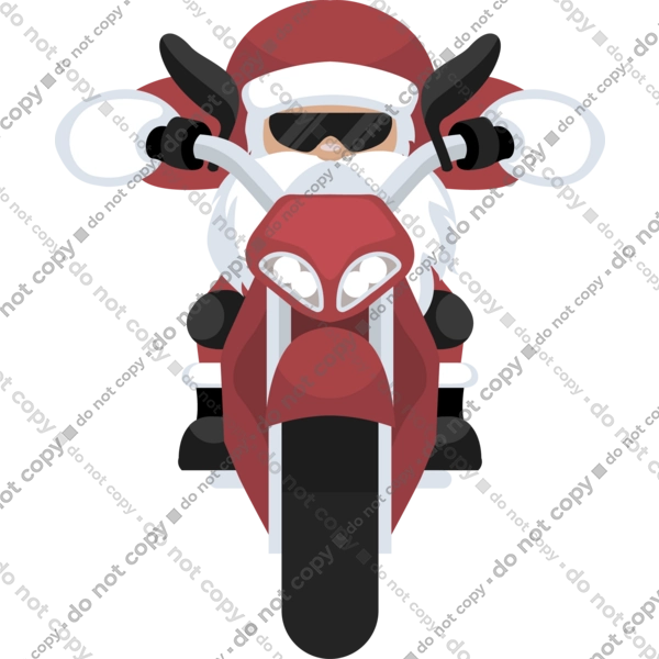 Санта на мотоциклі