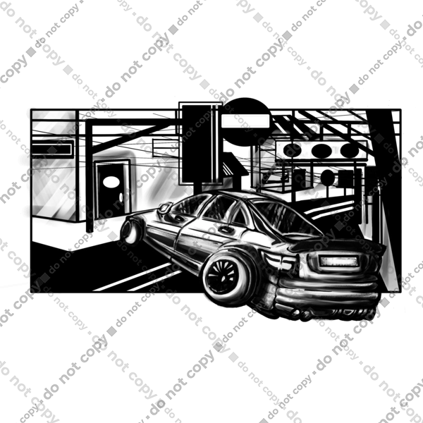 Dangerous Car on the roads of the streets