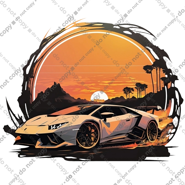 Ламборджині на заході сонця