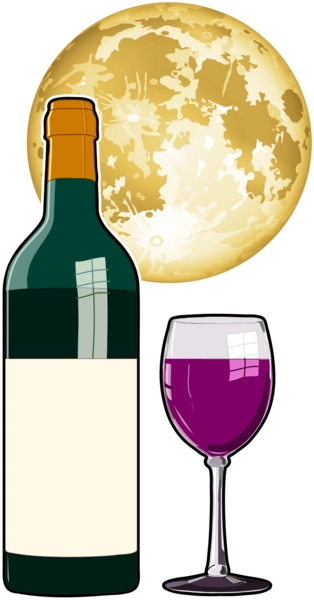 Червоне вино під Місяцем