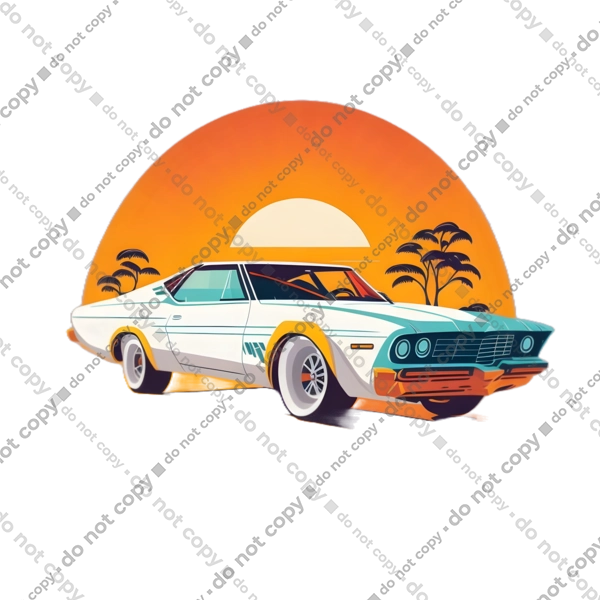 Гарне авто на закаті