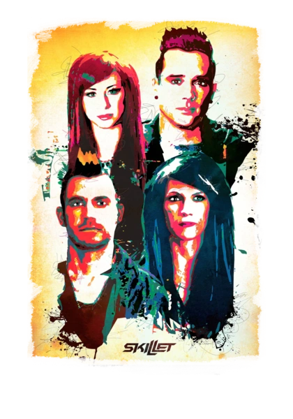 Skillet. Старий постер