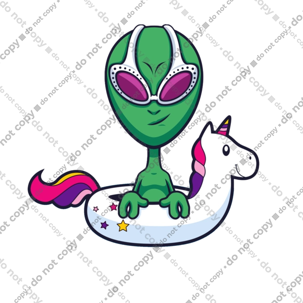 Інопланетянин Плаває У Колі