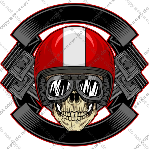 череп мотоцикліст