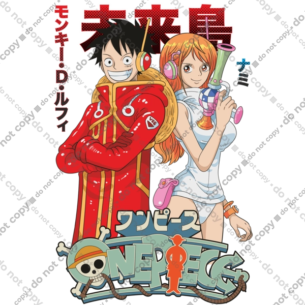 One Piece Nami and Luffy