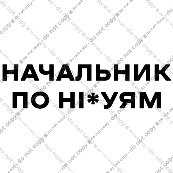 Начальник по ні*уям чорна