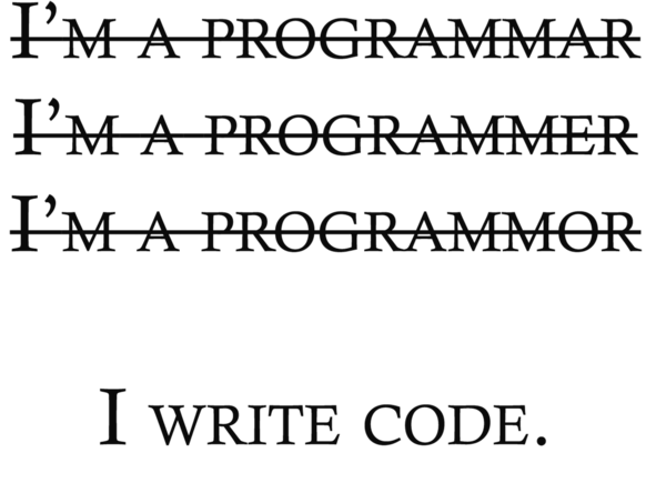 Я Пишу Код, Програміст, Чорний