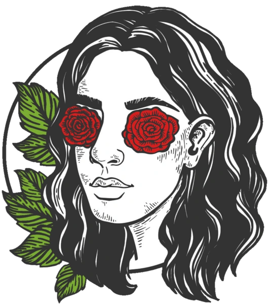 Дівчина З Трояндами На Очах