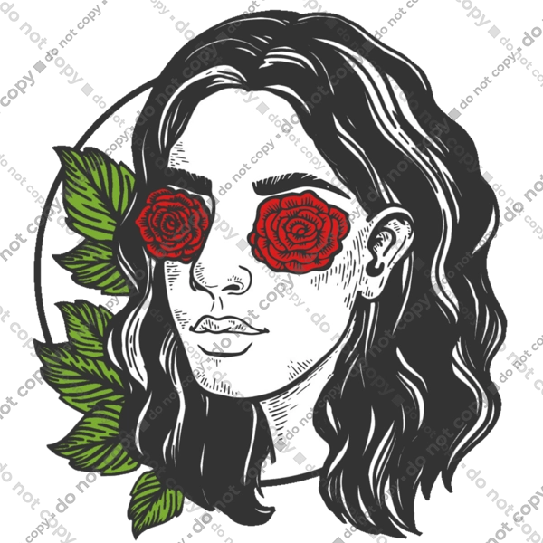 Дівчина З Трояндами На Очах