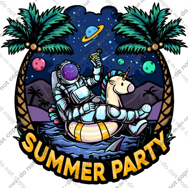 Літній Паті З Космонавтом