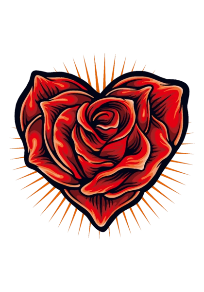 Серце з троянд