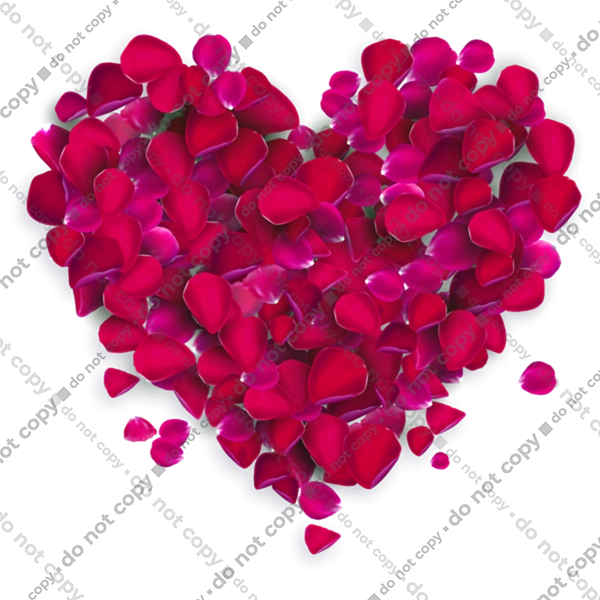 Серце З Пелюсток Троянди