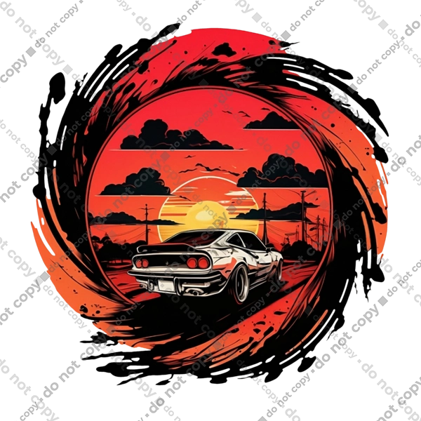 Феррарі на заході сонця