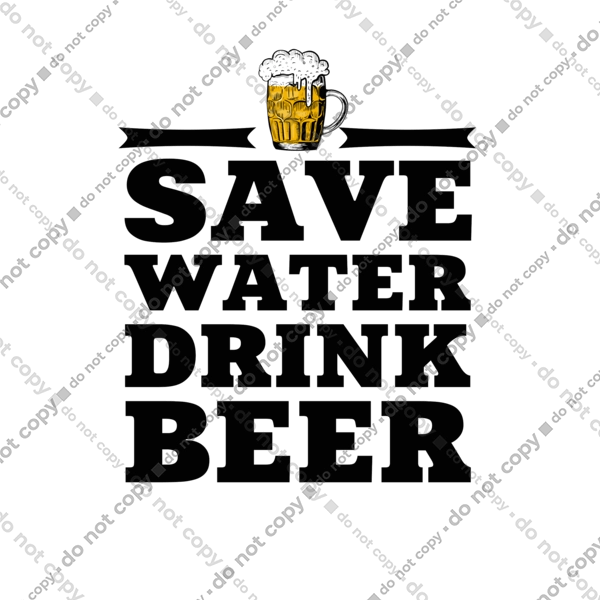 Бережи воду, пий пиво (чорна)