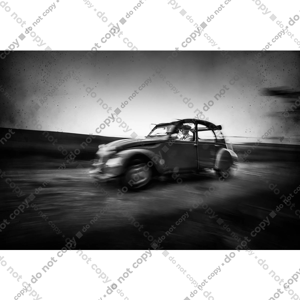 Ретро машина чб