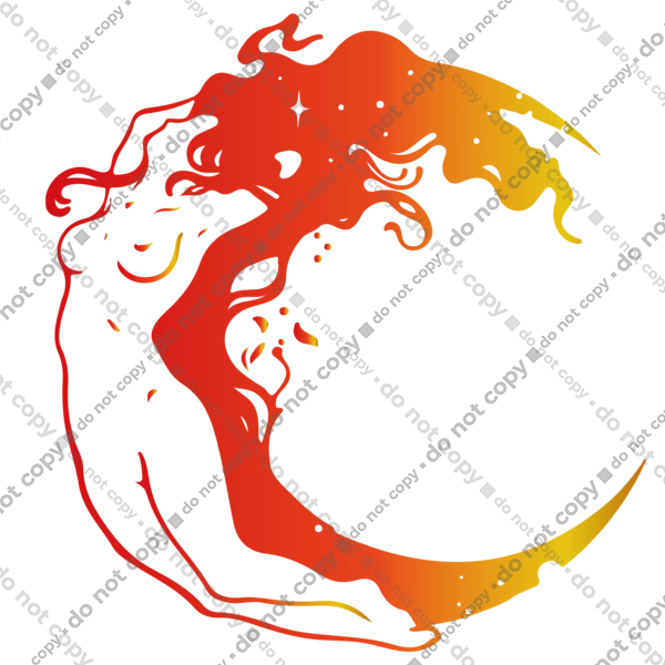 Дівчина місяць