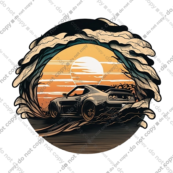 Додж на заході сонця