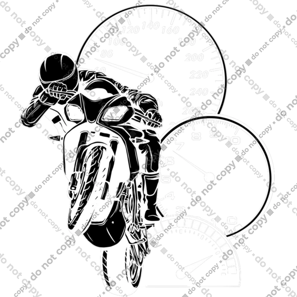 Motorcycle And Speed White