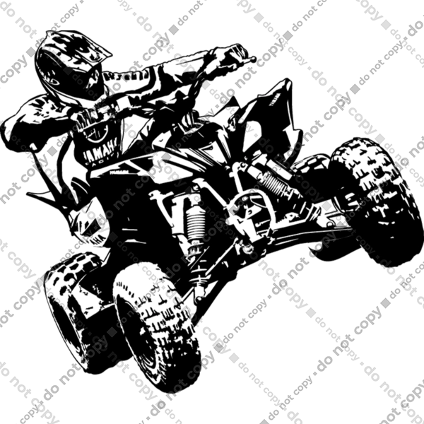 Людина На Квадроциклі Чорний