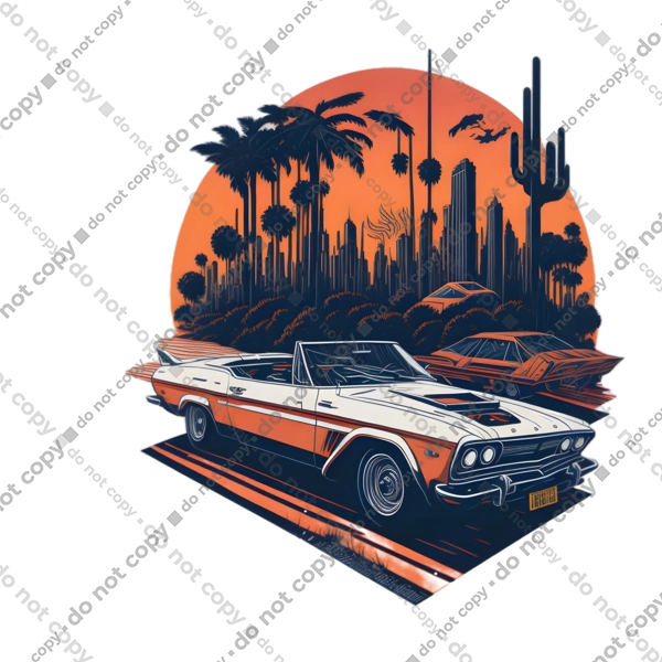 Гарне авто на закаті