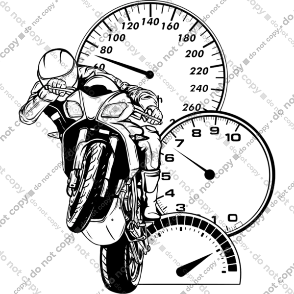 Мотоцикл Швидкість Чорний