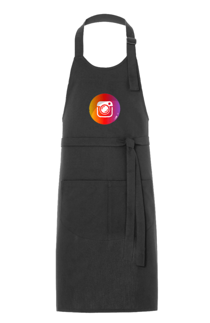 Фартух з принтом "Instagram". Cool, gram, insta, instagram, orange, popular, red. CustomPrint.market