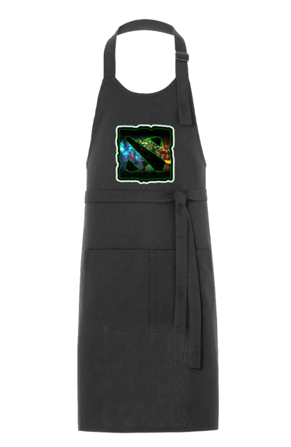 Фартух з принтом "Дота логотип". Dota, герої доти, дота 2, логотип. CustomPrint.market