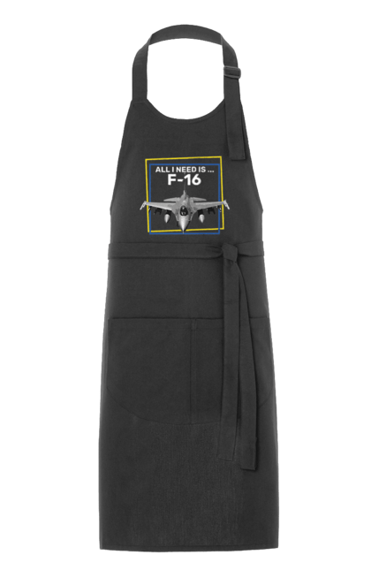 Фартух з принтом "F16". F16, himars, залужний, зброя, літак. CustomPrint.market