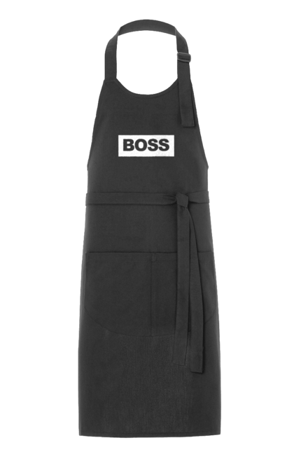 Фартух з принтом "Boss". Босс, головний, господар, директор, шеф. ART принт на футболках