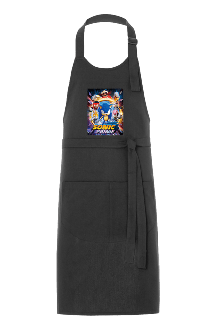 Фартух з принтом "Сонік". Sega, гра, сонік. CustomPrint.market