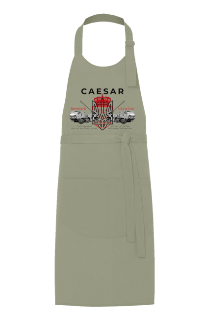 Фартух з принтом "Caesar". Caesar, himars, залужний, зброя. CustomPrint.market