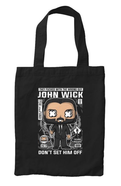 Сумка з принтом "John Wick". Агент, гніт, джон, джон вік, месник, плівка. Funkotee