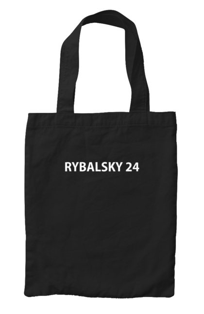 Сумка з принтом "Rybalsky 24". 24, ryba, rybalsky, жк, рибальський. Мерч для сусідського чату ЖК Рибальський