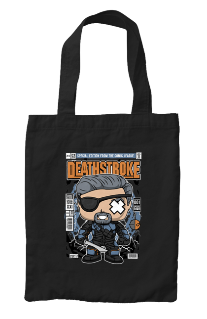 Сумка з принтом "Deathstroke Unmasked". Без масок, бетмен, жартівник, кажан, комікси, комікси dc, людина, смертельний удар, темний король. Funkotee