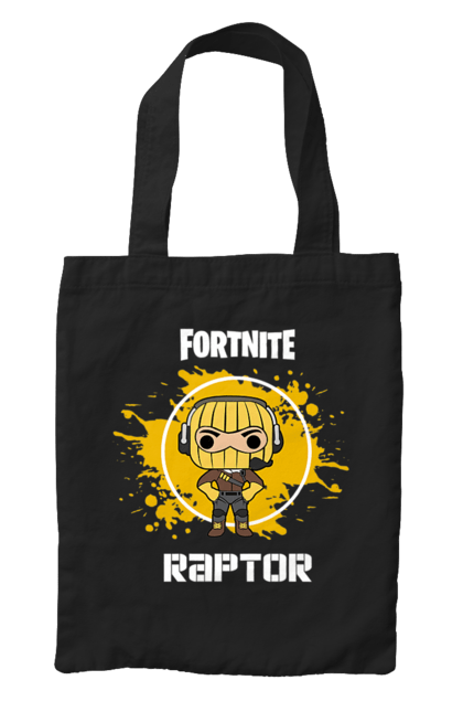 Сумка з принтом "Фортнайт Raptor". Drift, epic games, fortnite, raptor, rpg, гра, симулятор, фортнайт, шутер. CustomPrint.market