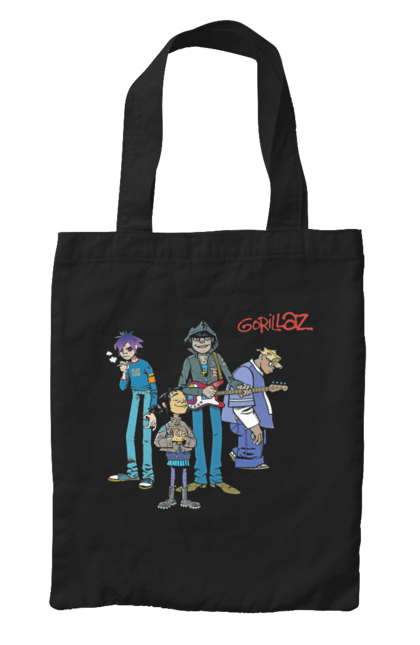 Сумка з принтом "Gorillaz". Gorillaz, горилаз, горіллаз, група, електроніка, музика, рок, хіп хоп. futbolka.stylus.ua