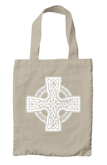 Сумка з принтом "Кельтский крест". Вікінги, древні руни, кельтский крест, оберіг, руни. CustomPrint.market