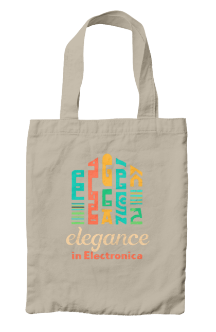 Сумка з принтом "Elegance in Electronica". Диджей, клуб, музика, стиль, техно. CustomPrint.market