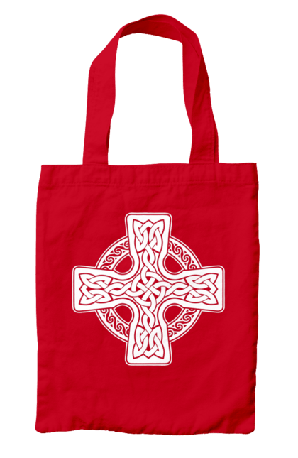 Сумка з принтом "Кельтский крест". Вікінги, древні руни, кельтский крест, оберіг, руни. CustomPrint.market