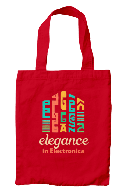 Сумка з принтом "Elegance in Electronica". Диджей, клуб, музика, стиль, техно. CustomPrint.market