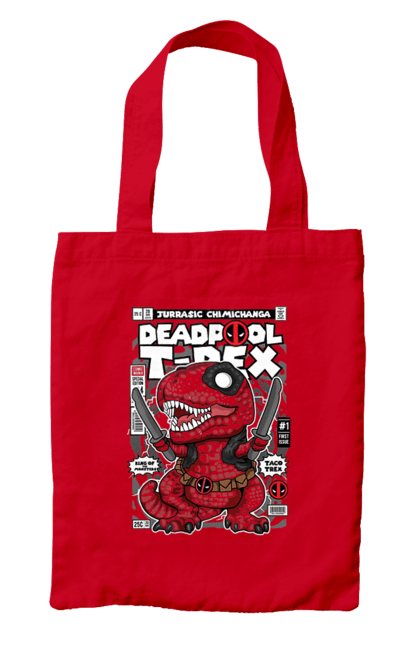 Сумка з принтом "Deadpool Trex". Trex, басейн, дедпул, дивуватися, комікси, мертвий. Funkotee