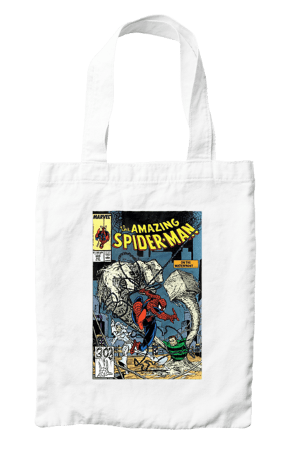Сумка з принтом "Людина павук". Avengers, comics, film, marvel, spiderman, superhero. ART принт на футболках