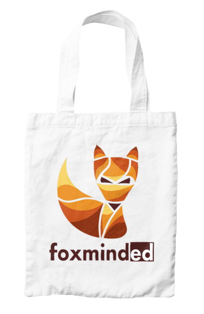 Сумка з принтом "Logo FoxmindEd". Foxminded, лиса, логотип. Магазин фірмового мерчу компанії FoxmindEd