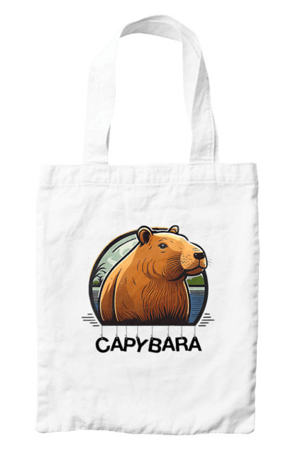 Сумка з принтом "Капібара". Капібара, копібара, тварина капібара. CustomPrint.market